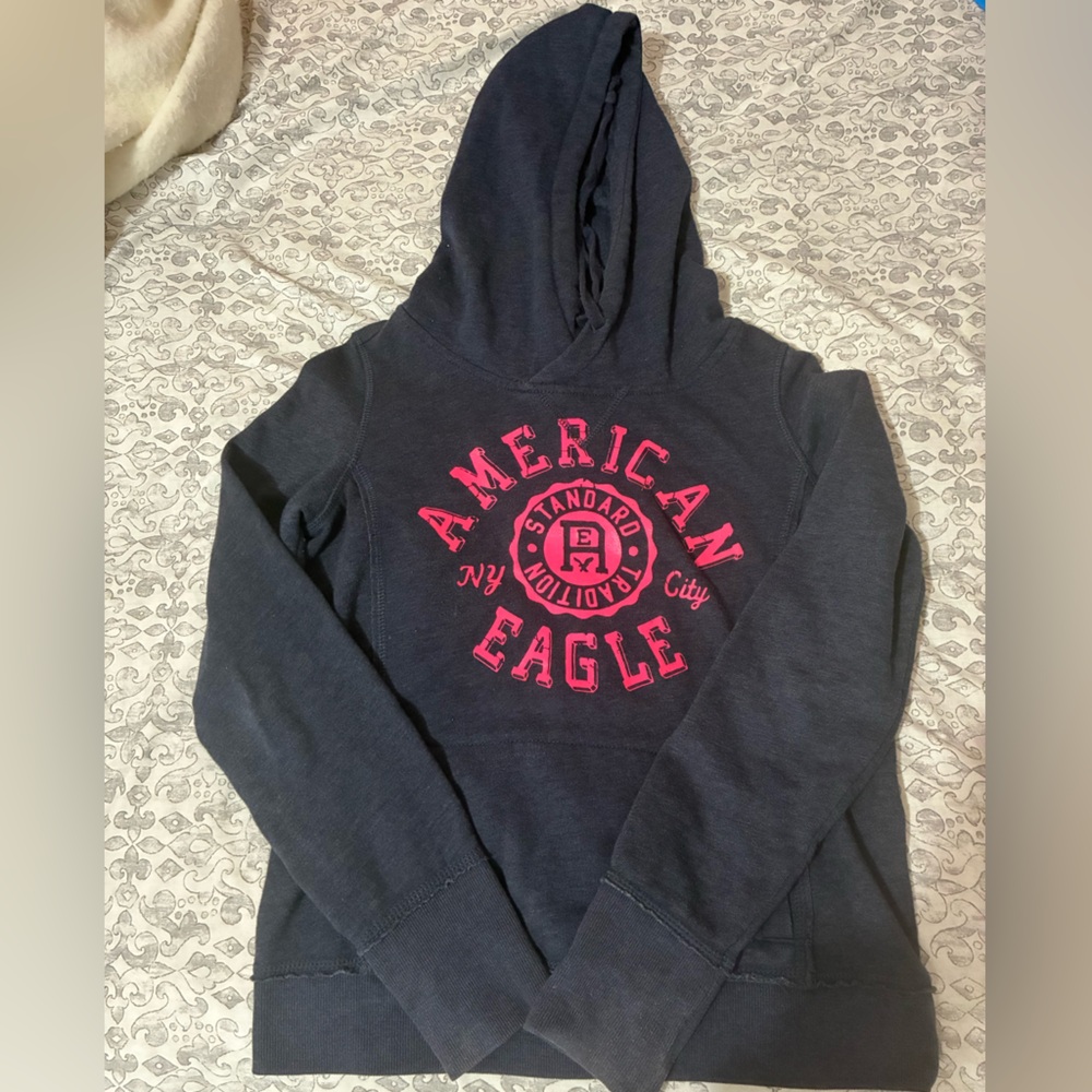 American Eagle Outfitters Black and Gray Jacket
